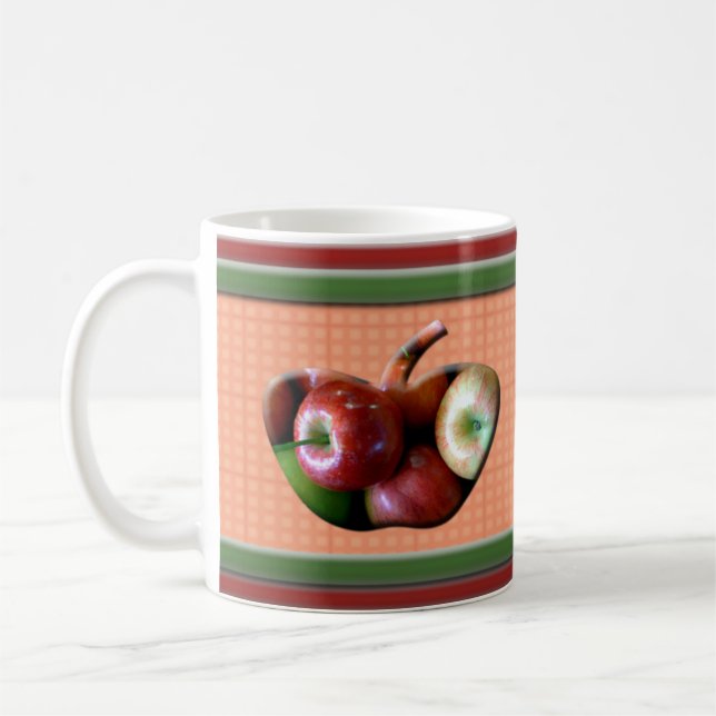 Café Taza personalizada de Apple (Izquierda)