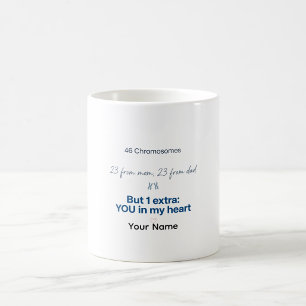 Café Taza Personalizada de Biología Divertida Cromosoma