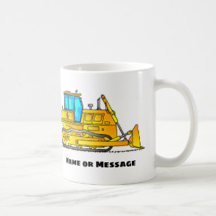 Café Taza Personalizada de Bulldozer, Regalo de Constru