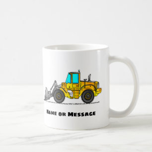 Café Taza personalizada de cargadora frontal, regalo pa