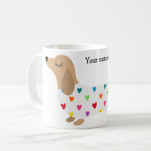 Café Taza personalizada de Dachshund