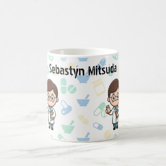Café Taza personalizada de farmacéutico de dibujos anim