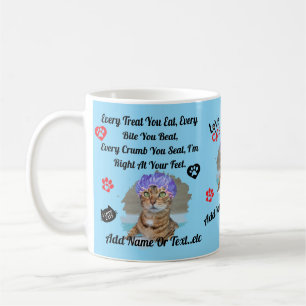 Café Taza Personalizada de Gato Adorable para Amantes d