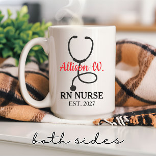 Café Taza Personalizada de Graduación para Enfermeras R