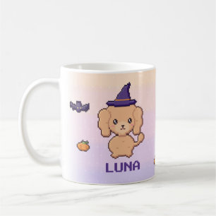 Café Taza personalizada de Halloween de Caniche
