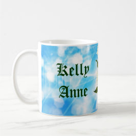 Café Taza personalizada de la hada de la mariposa