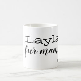 Café taza personalizada de la mamá de la piel del perro
