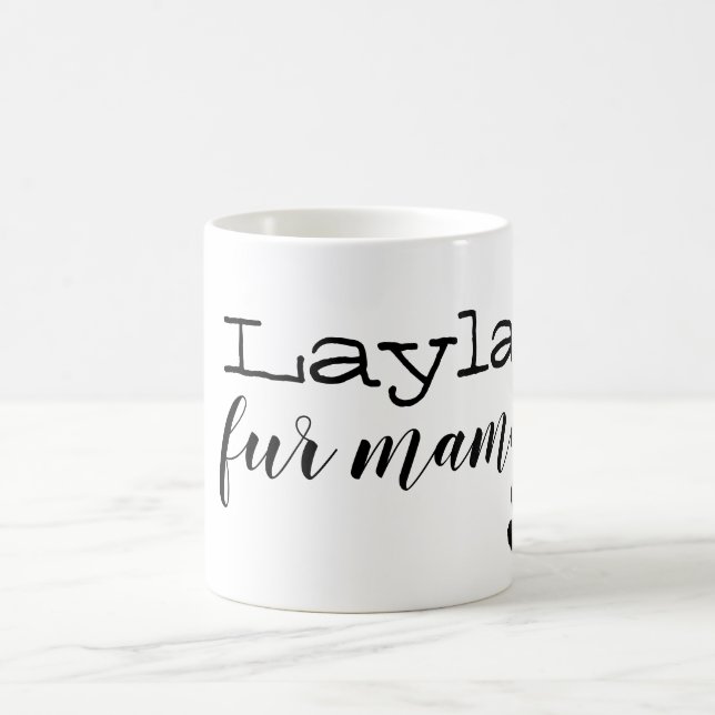 Café taza personalizada de la mamá de la piel del perro (Centro)
