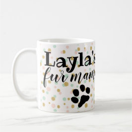Café taza personalizada de la mamá de la piel del perro