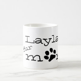 Café taza personalizada de la mamá de la piel del perro