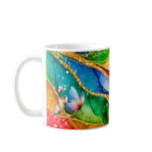 Taza personalizada de la mariposa mística