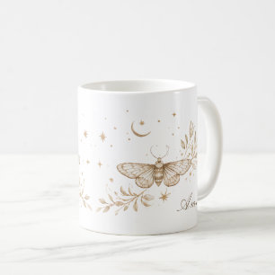 Café Taza personalizada de la polilla celestial