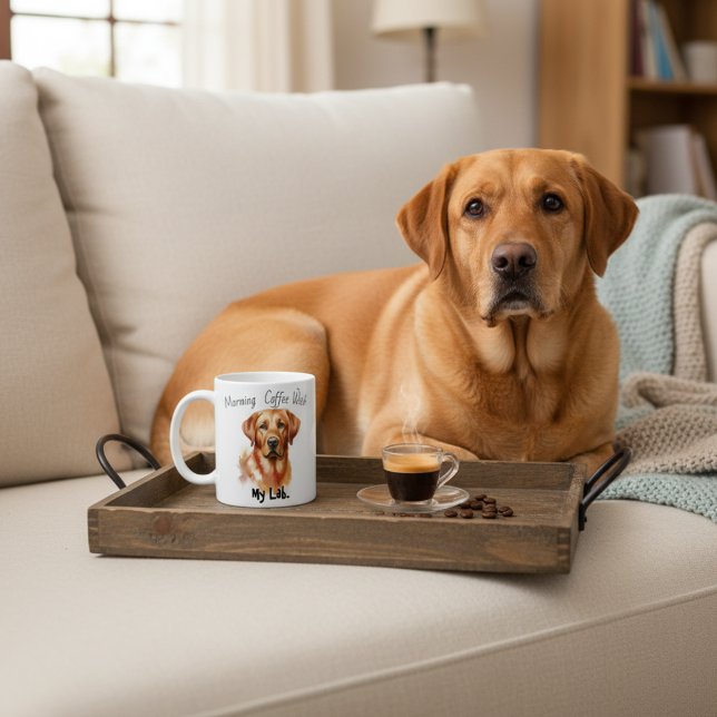Café Taza personalizada de laboratorio dorado (Subido por el creador)