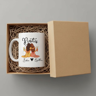 Café Taza personalizada de mejores amigas