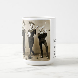 Café Taza personalizada de músicos locos