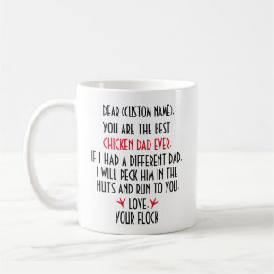 Café Taza Personalizada de Papá Pollo, Regalos para Hom