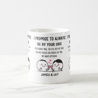 Café Taza personalizada de pareja adorable de San Valen