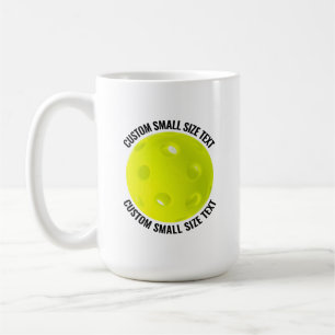 Café Taza Personalizada de Pickleball de 15oz de Tamaño