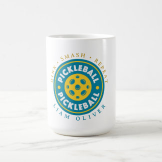 Café Taza personalizada de pickleball | Repetición de g