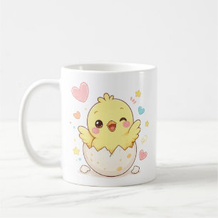 Café Taza personalizada de pollito bebé lindo saliendo