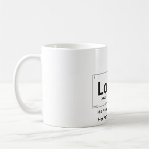Café Taza personalizada de química regalo amor elemento
