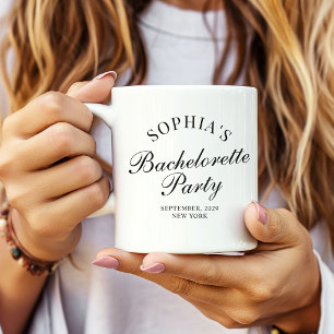 Café Taza personalizada de recuerdo de boda para damas 