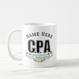Café Taza personalizada de regalo CPA con nombre