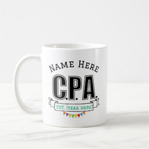 Café Taza personalizada de regalo CPA con nombre