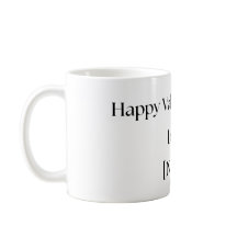 Taza personalizada de San Valentín de novia o espo