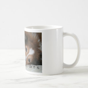 Café Taza personalizada de Sheltie