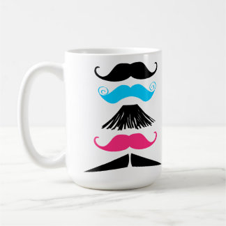 Café Taza personalizada de Stache de los bigotes del