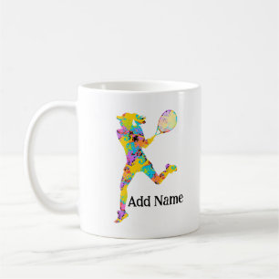 Café Taza Personalizada de Tenis para Niñas con Doble C
