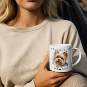 Café Taza personalizada de Yorkshire Terrier lindo