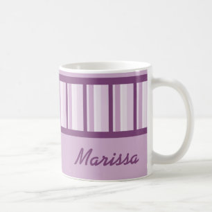 Café Taza personalizada Deco de color de malva
