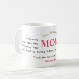Café Taza personalizada del Día de la Madre