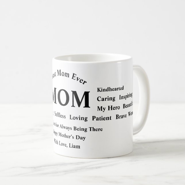 Café Taza personalizada del Día de la Madre (Anverso derecho)