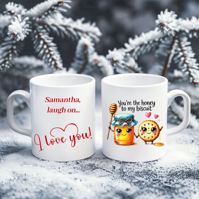 Café Taza personalizada del Día de San Valentín, divert (Personalized Valentine Mug Funny Food Best Gift)