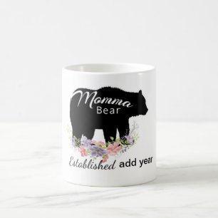 Café Taza personalizada del oso de Momma