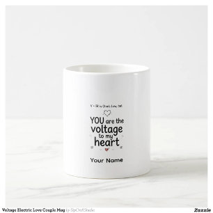 Café Taza Personalizada Divertida de Física Voltaje