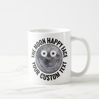 Café Taza personalizada grande con la cara feliz de la 