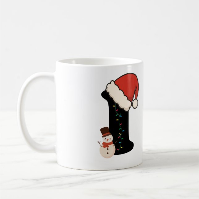Café Taza Personalizada Letra de Navidad I (Izquierda)