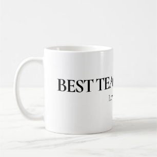 Café Taza Personalizada Mejor Profesor de Todos los Tie