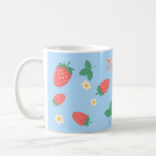Café Taza Personalizada Mini Flor de Fresa
