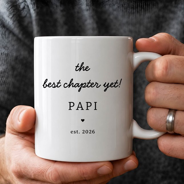 Café Taza Personalizada Papi Regalo de Nuevo Abuelo (Subido por el creador)