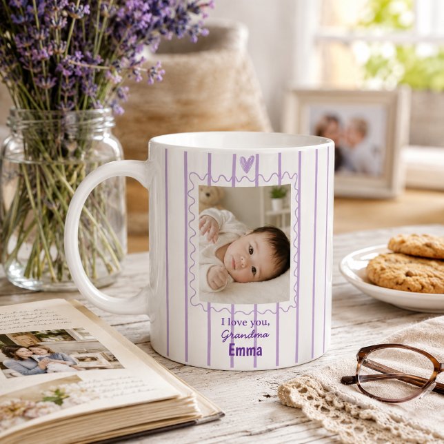 Café Taza personalizada para abuela con foto de bebé (Subido por el creador)