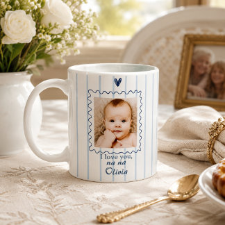 Café Taza personalizada para abuela con foto de bebé