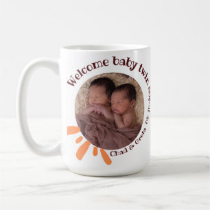 Café Taza personalizada para bebé gemelo Foto de reci