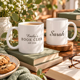 Café Taza personalizada para club de lectura