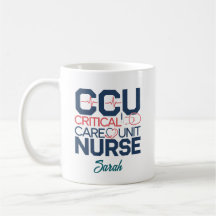 Taza personalizada para enfermera de la Unidad de
