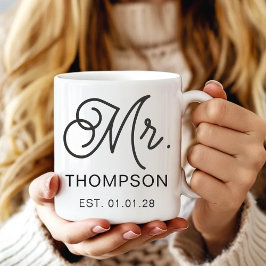 Café Taza Personalizada para Esposo y Esposa Regalo de
